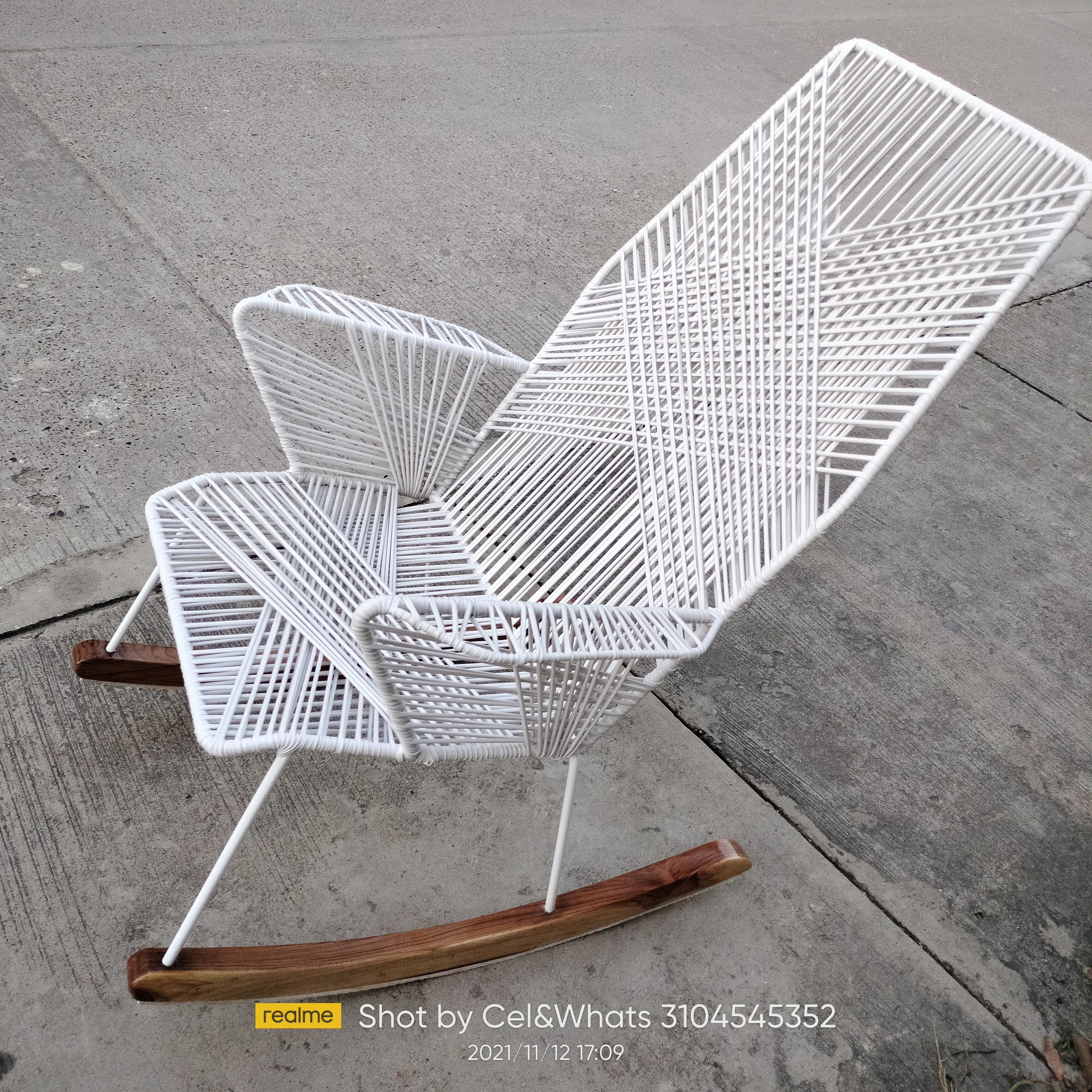 Silla mecedora Hexagonal